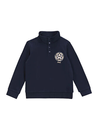 Jeep Baskılı Erkek Çocuk Lacivert Sweatshırt J5WB-SWT7718