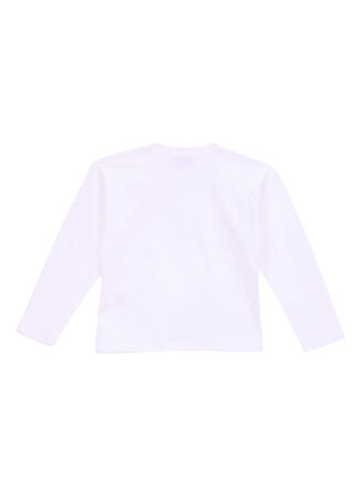 Jeep Baskılı Ekru Kız Çocuk T-Shirt J5WG-TST7596