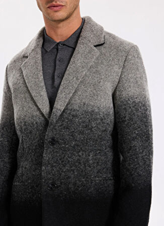 Fabrika Gri - Siyah Erkek Palto F5WM-PLT 2207