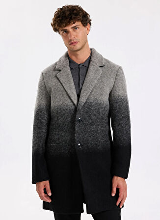 Fabrika Gri - Siyah Erkek Palto F5WM-PLT 2207