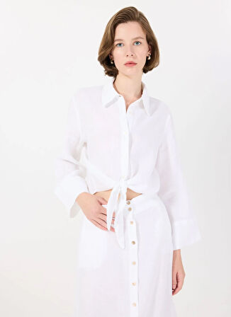 Mr. Mood Normal Klasik Yaka Siyah Kadın Gömlek MRS MIKA SHIRT