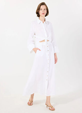 Mr. Mood Normal Klasik Yaka Siyah Kadın Gömlek MRS MIKA SHIRT