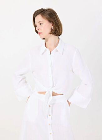 Mr. Mood Normal Klasik Yaka Siyah Kadın Gömlek MRS MIKA SHIRT