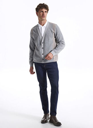 Fabrika Bej - Gri Erkek Hırka F5WM-HRK 2338