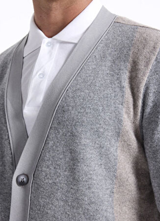 Fabrika Bej - Gri Erkek Hırka F5WM-HRK 2338