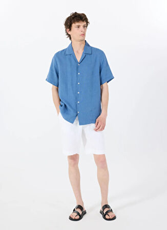 Mr. Mood Standart Bebe Yaka Mavi Erkek Gömlek MR HANK