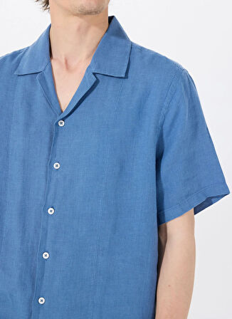 Mr. Mood Standart Bebe Yaka Mavi Erkek Gömlek MR HANK