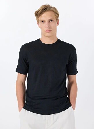 Mr. Mood Bisiklet Yaka Siyah Erkek T-Shirt MR FIGUI