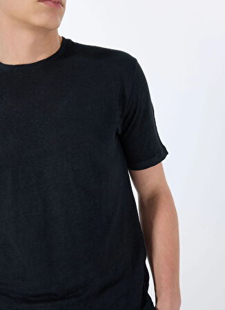 Mr. Mood Bisiklet Yaka Siyah Erkek T-Shirt MR FIGUI