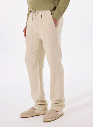 Mr. Mood Lastikli Bel Normal Paça Standart Bej Erkek Pantolon MR ROG PANTS
