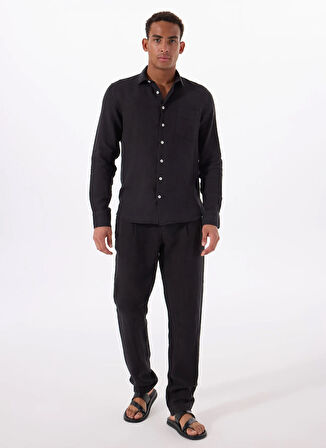 Mr. Mood Lastikli Bel Normal Paça Standart Siyah Erkek Pantolon MR ROG PANTS