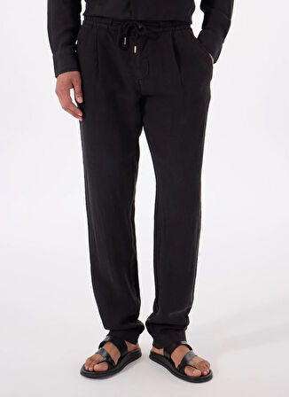 Mr. Mood Lastikli Bel Normal Paça Standart Siyah Erkek Pantolon MR ROG PANTS