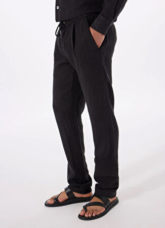 Mr. Mood Lastikli Bel Normal Paça Standart Siyah Erkek Pantolon MR ROG PANTS