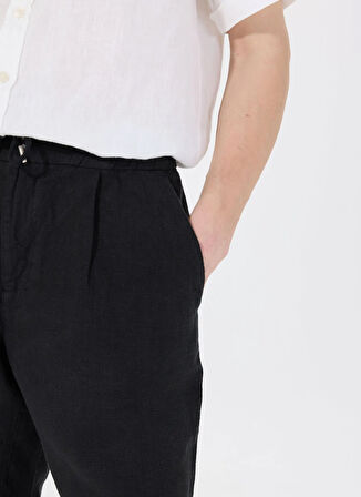 Mr. Mood Lastikli Bel Standart Siyah Erkek Bermuda Şort MR ROG SHORT