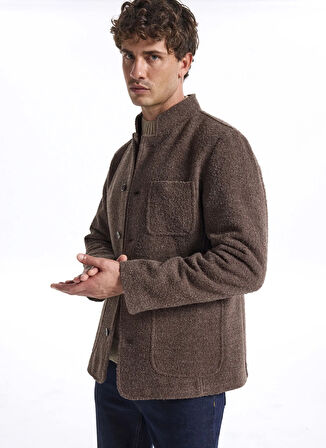 Fabrika Slim Fit Kahve Erkek Düz Ceket F5WM-CKT 2891
