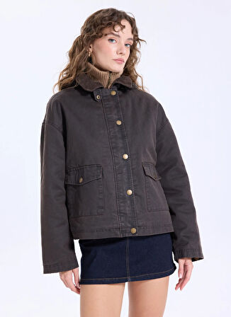 Jeep Kahve Kadın Mont J5WL-MNT7152