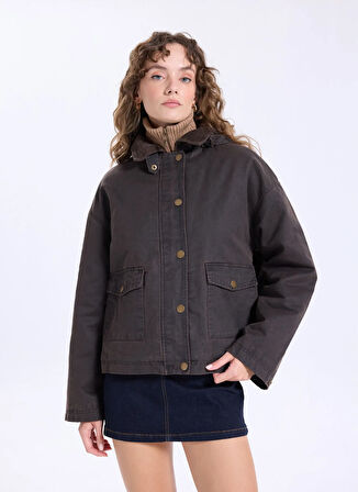 Jeep Kahve Kadın Mont J5WL-MNT7152