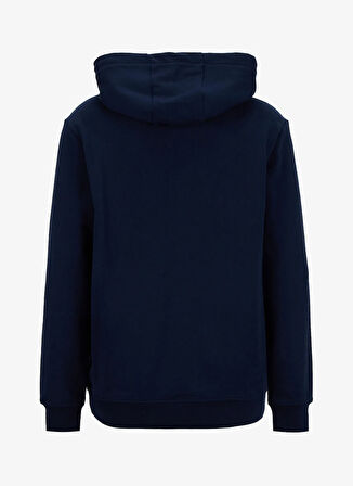 Jeep Kapüşon Yaka Baskılı Lacivert Erkek Sweatshırt J5WM-SWT7316