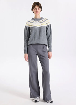 Discovery Expedition D4WL-EA3042 Antrasit Flare Düz Kadın Eşofman Altı