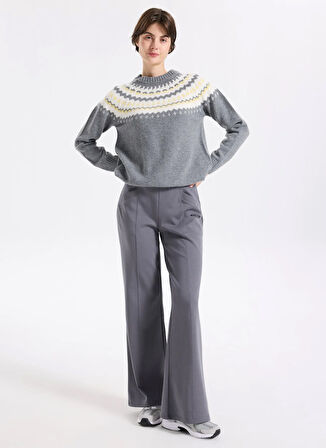 Discovery Expedition D4WL-EA3042 Antrasit Flare Düz Kadın Eşofman Altı