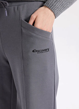 Discovery Expedition D4WL-EA3042 Antrasit Flare Düz Kadın Eşofman Altı