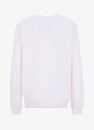 Jeep Bisiklet Yaka Nakışlı Ekru Erkek Sweatshırt J5WM-SWT7571