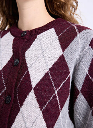 Jeep Bordo Kadın Hırka J5WL-HRK7164