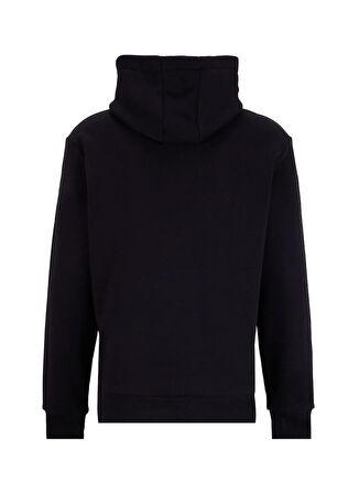 Discovery Expedition D5WM-SWT3854 Siyah Kapüşon Yaka Relaxed Baskılı Erkek Sweatshırt