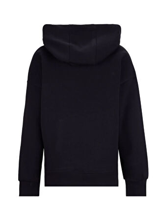 Discovery Expedition D5WL-SWT3577 Siyah Kapüşon Yaka Oversize Baskılı Kadın Sweatshırt