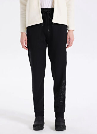 Discovery Expedition D5WL-EA3583 Siyah Relaxed Düz Kadın Eşofman Altı