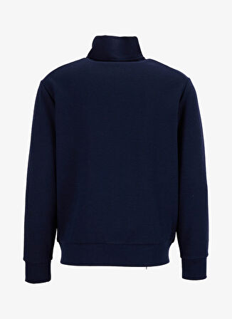 Discovery Expedition D5WM-SWT3988 Lacivert Dik Yaka Relaxed Düz Erkek Sweatshırt