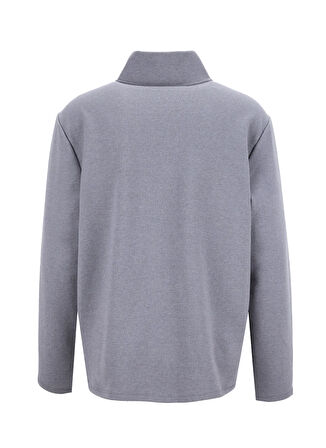 Discovery Expedition D5WM-SWT3986 Antrasit Dik Yaka Relaxed Düz Erkek Sweatshırt