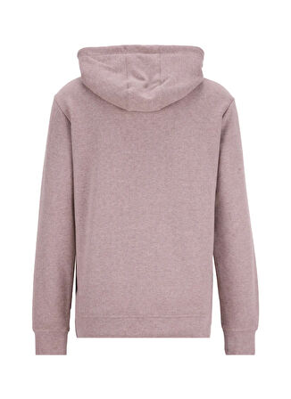 Discovery Expedition D5WM-SWT3840 Açık Kahve Kapüşon Yaka Relaxed Baskılı Erkek Sweatshırt