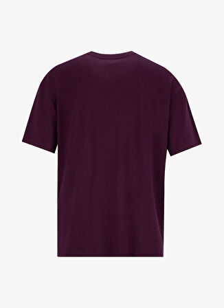 Jeep Bisiklet Yaka Baskılı Mürdüm Kadın T-Shirt J5WL-TST7098