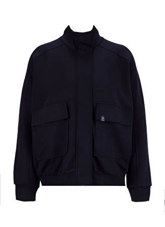 Jeep Kapüşon Yaka Düz Siyah Kadın Sweatshırt J5WL-SWT7148