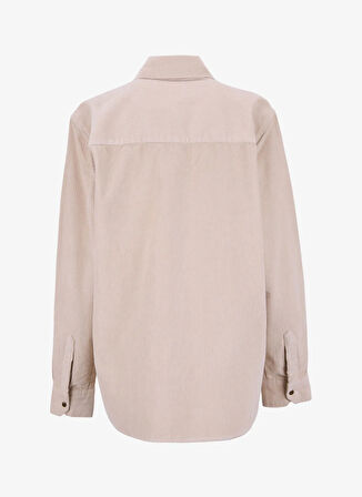 Jeep Relaxed Gömlek Yaka Düz Ekru Erkek Gömlek J5WM-GML7658