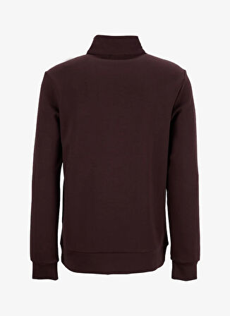 Fabrika Bato Yaka Düz Kahve Erkek Sweatshırt FC4WM-SWT 2233.