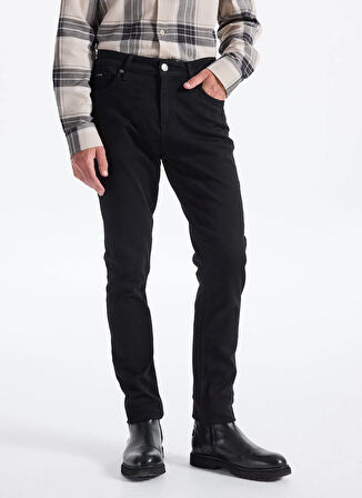Fabrika Normal Bel Normal Paça Slim Fit Siyah Erkek Denim Pantolon F5WM-PNT 2850