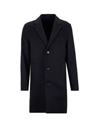 Fabrika Siyah Erkek Palto F5WM-PLT 2895