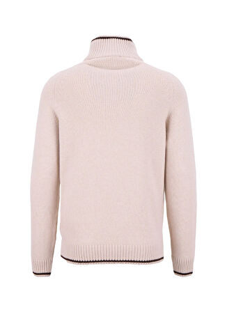 Fabrika Bato Yaka Slim Fit Düz Taş Erkek Kazak F5WM-KZK 2523