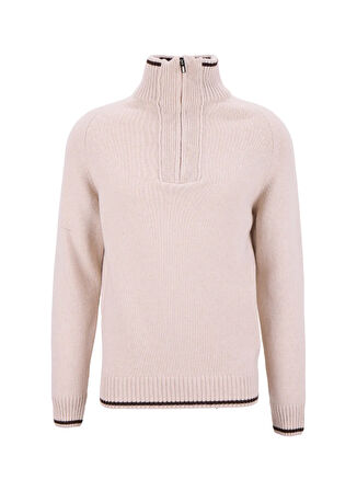 Fabrika Bato Yaka Slim Fit Düz Taş Erkek Kazak F5WM-KZK 2523