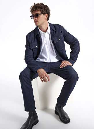 Fabrika Lacivert Erkek Denim Ceket F5WM-CKT 2309