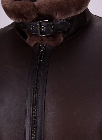 Fabrika Kahve Erkek Deri Mont F5WM-MNT 2329