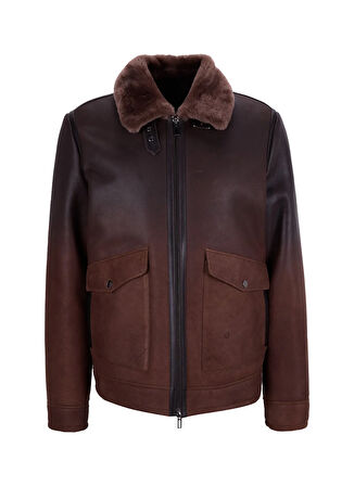 Fabrika Kahve Erkek Deri Mont F5WM-MNT 2329