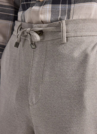 Fabrika Bağlamalı Bel Duble Paça Jogger Vizon Erkek Pantolon F5WM-PNT 2433
