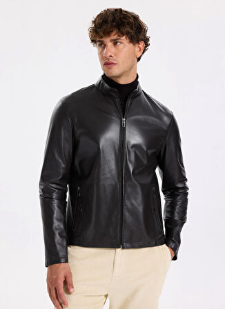 Fabrika Kahve Erkek Deri Mont F5WM-MNT 2502