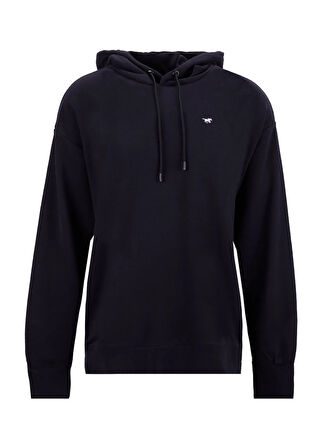 Mustang Kapüşon Yaka Siyah Erkek Sweatshırt M5WM-SWT1515