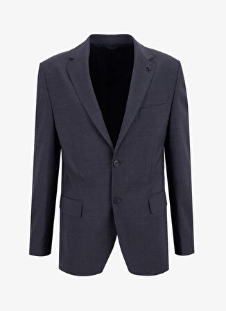 Fabrika Normal Bel Slim Fit Antrasit Erkek Takım Elbise OXFORD- P- B- CITY