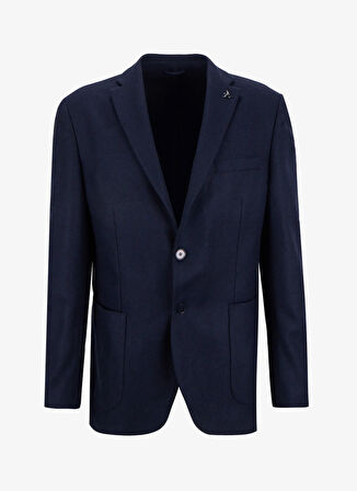 Fabrika Slim Fit Lacivert Erkek Diyagonal Ceket LEKA