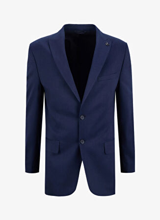 Fabrika Normal Bel Slim Fit Lacivert Erkek Takım Elbise SOHO- P- B- CITY DB